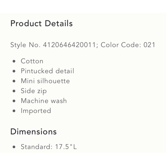 Anthropologie Eula Pintucked Mini Skirt NWT Size Large - Picture 15 of 16